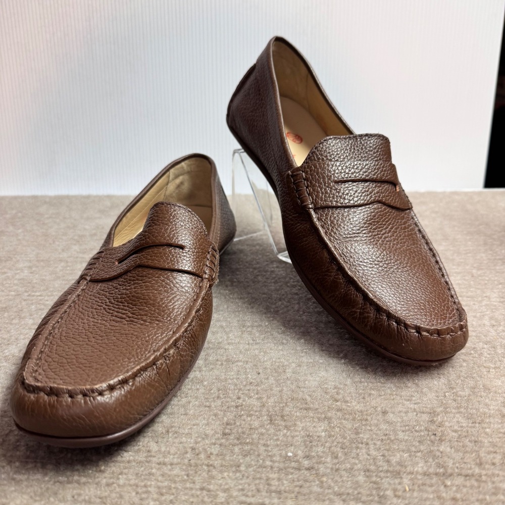 NWOT Marc Joseph New York Union St Penny Loafer Men 11 Brown Leather Moccasin
